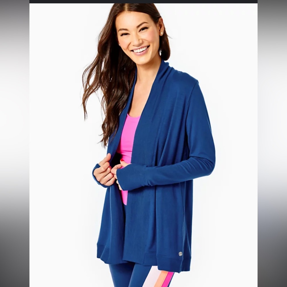 NWT Lilly Pulitzer Elena Luxletic blue wrap